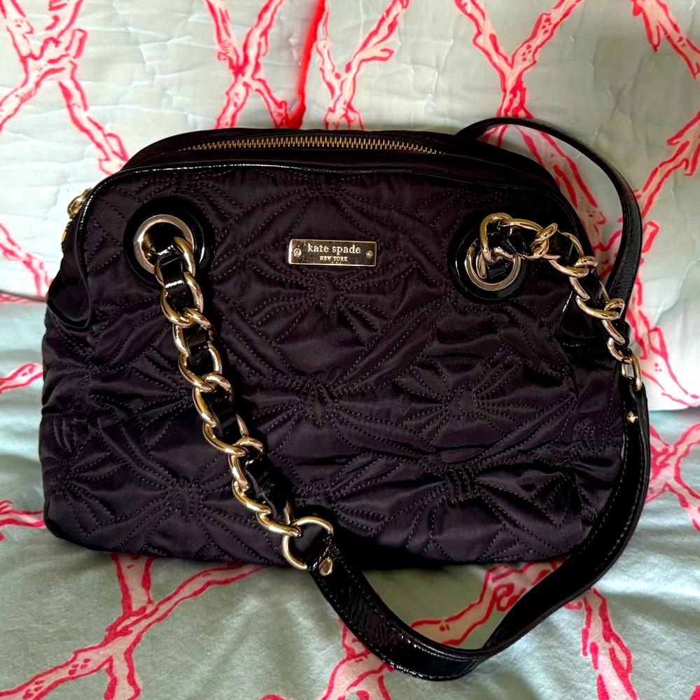 Kate Spade Black Quilted Shoulder Bag